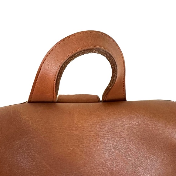 Vintage Coach Large Weekender Backpack Rucksack 9943 British Tan - Picture 6 of 10